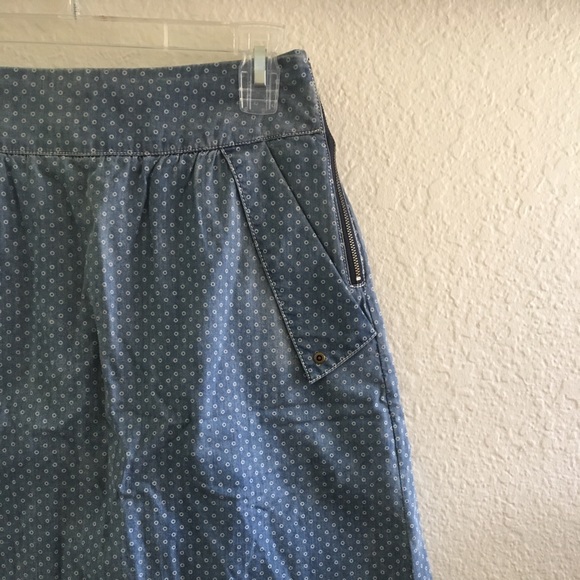 Anthropologie Holding Horses Denim A Line Skirt - Picture 6 of 7